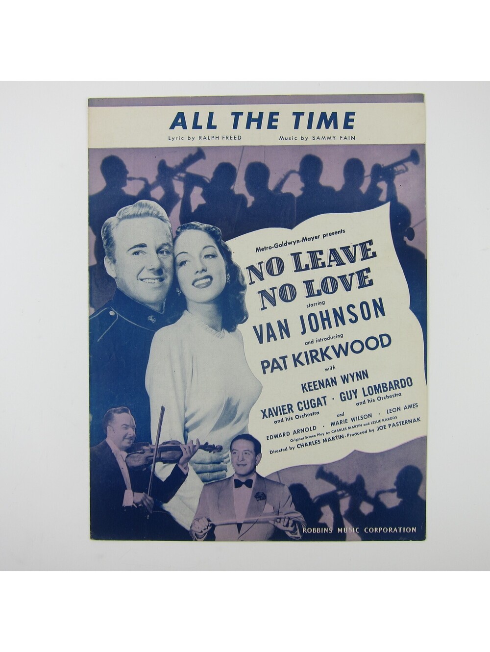 Sheet Music All The Time No Leave No Love Van Johnson Pat Kirkwood Vintage 1945